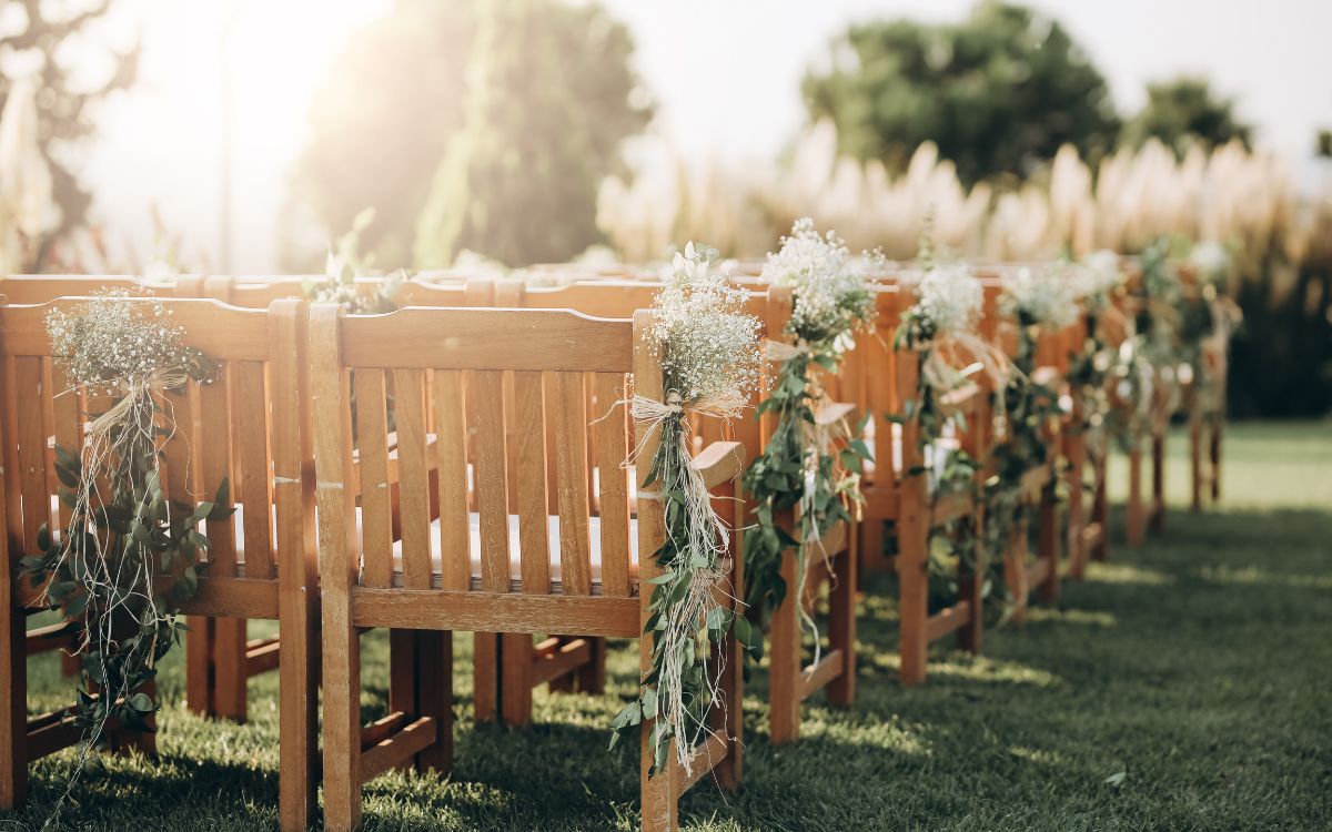 mesas decoradas para ceremonia boda